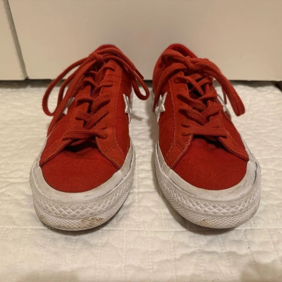 Converse One Star Pro Red Canvas Athletic Low Top Sneakers Big Kid Sz 5.5 - Picture 2 of 8